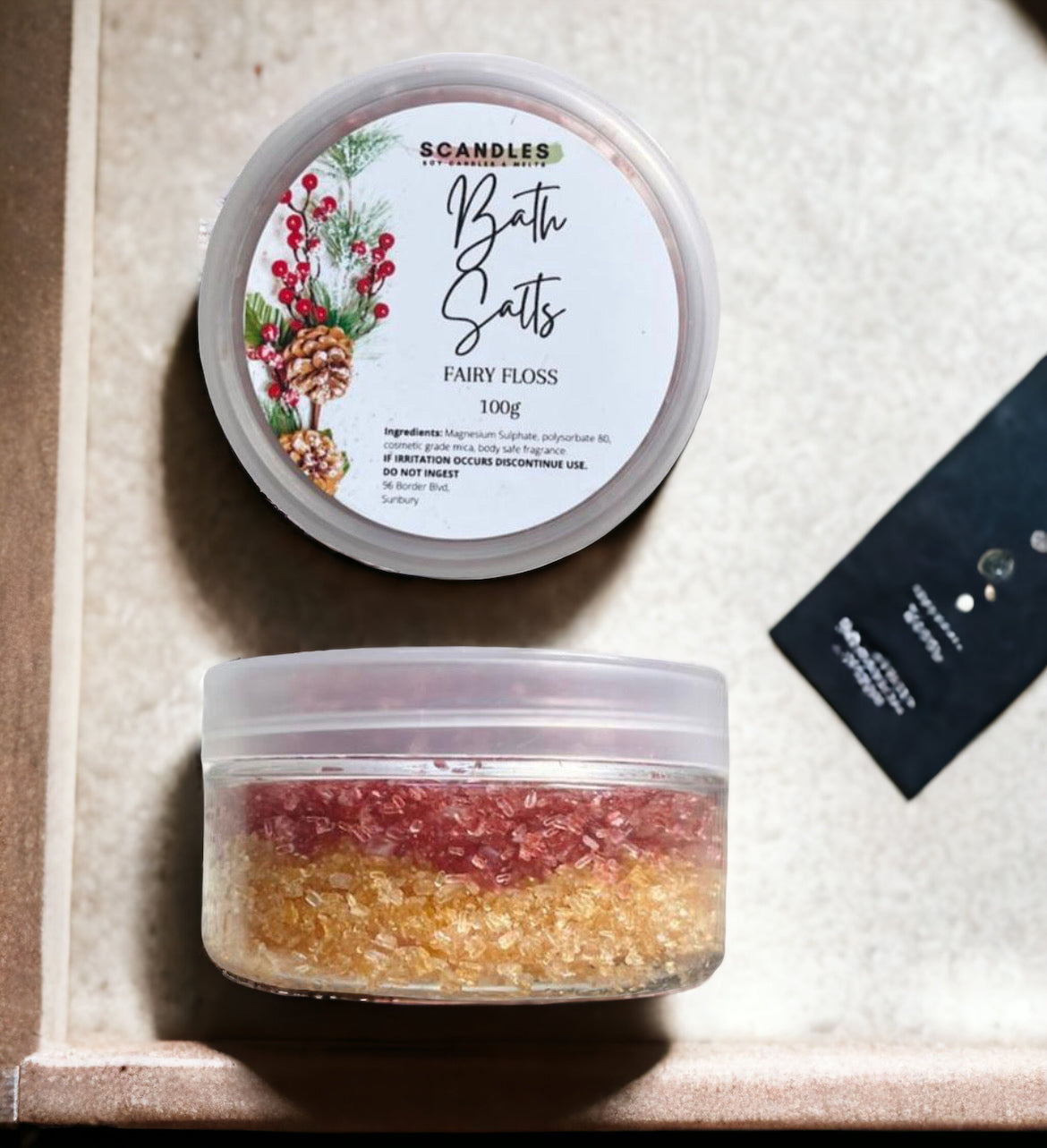 Fairy floss bath salts