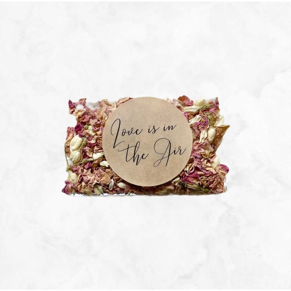 Love is in the air confetti petals