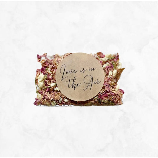 Love is in the air confetti petals