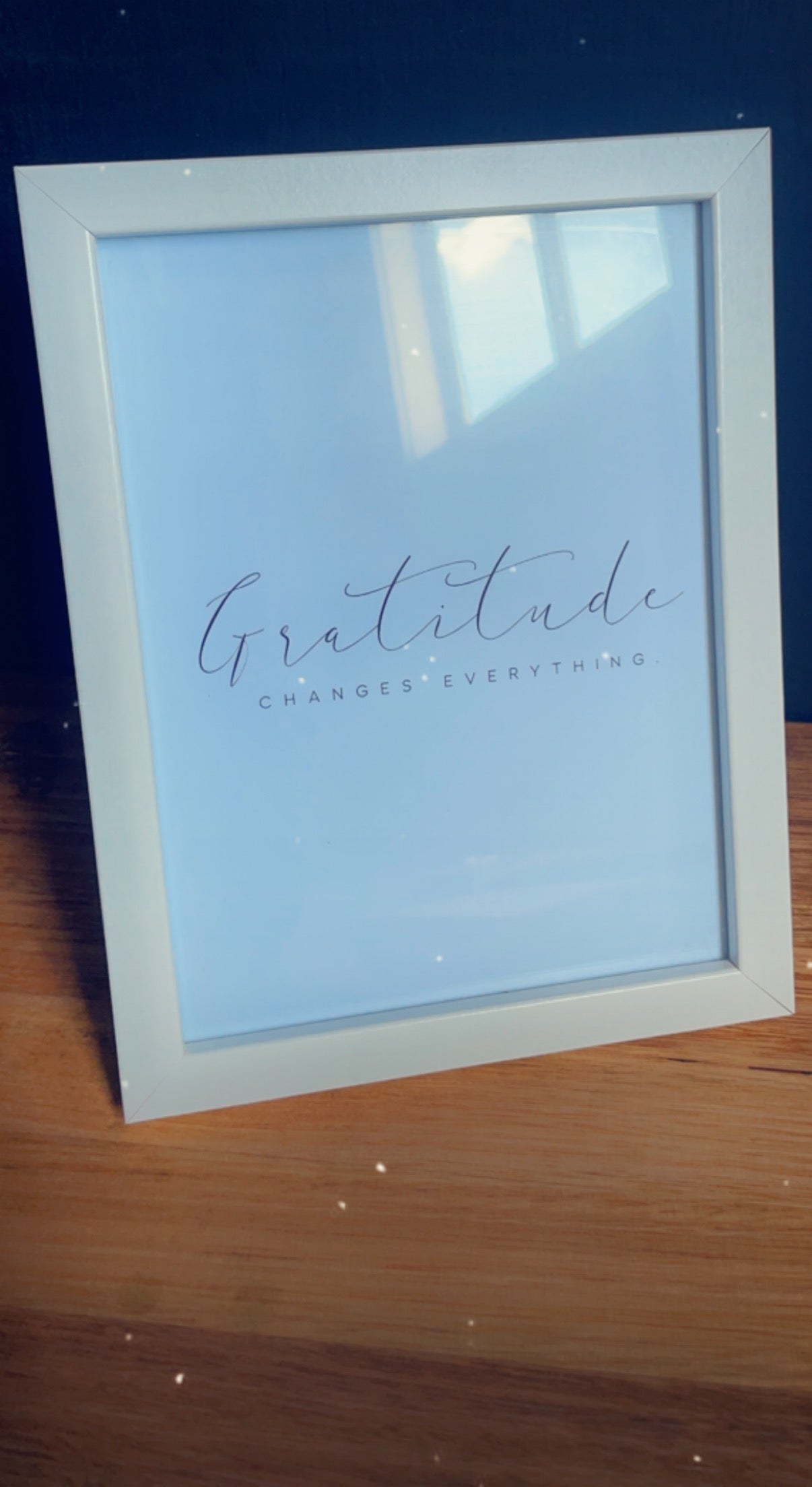 Gratitude quote 6 x 4 frame