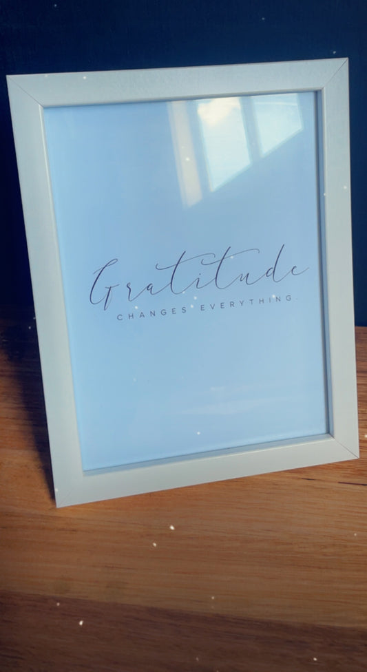 Gratitude quote 6 x 4 frame